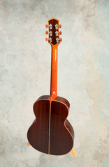 Andy Powers acoustic guitar full back view