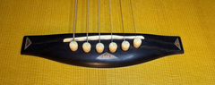 Andy Powers acoustic guitar ebony bridge with inlays