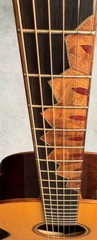 Andy Powers acoustic guitar wooden fretboard inlay