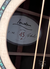 Lowden Batch 45 Brazilian rosewood F38 guitar interior signed label