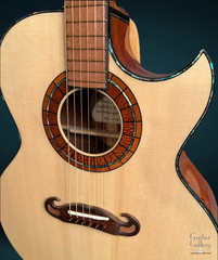 Barzilai Jumbo guitar abalone purfling