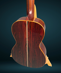 Branzell Parlor guitar Cocobolo back