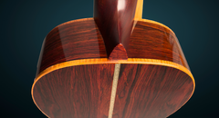 Branzell Parlor guitar koa binding