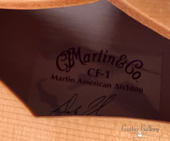 Martin CF-1 archtop signed label