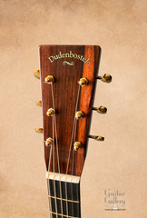 Dudenbostel OM-28 Brazilian rosewood guitar headstock