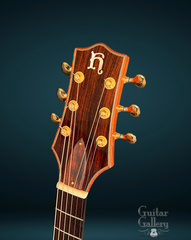 Hoffman J cocobolo guitar headstock