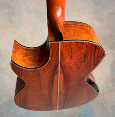 Grit Laskin Brazilian rosewood guitar ebony heel cap and back bevel
