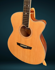 Lichty SJ Maple cutaway guitar Adirondack spruce top