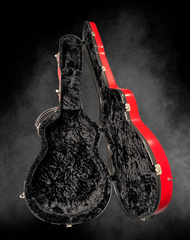 Marchione 20th Anniversary Red Archtop guitar case interior