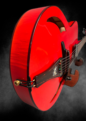 Marchione 20th Anniversary Red Archtop guitar end