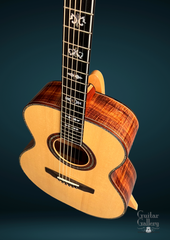 Olson SJ Koa guitar #462 fretboard inlay