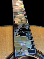 Olson SJ Koa guitar #1306 Hibiscus inlay
