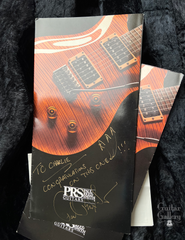 PRS Artist Series #244 electric guitar brochure signed by PRS