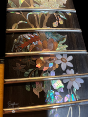 Ryan Nightingale guitar with Larry Robinson floral inlay detail