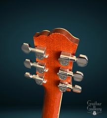 Santa Cruz Art Deco model F guitar back of headstock