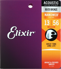 Elixir Nanoweb 80/20 Medium guitar strings