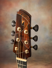 Strahm 10th Anniversary Guitar custom headstock