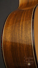 Olson SJ cutaway guitar side detail
