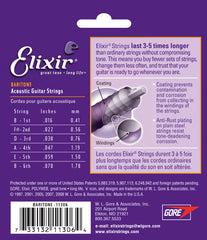 Elixir nanoweb 80/20 baritone strings