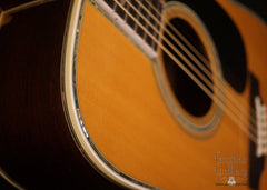 1987 Martin D-45 guitar binding detail