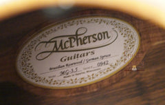 McPherson MG-3.5 Guitar label