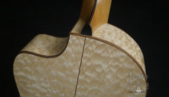 Lowden S35Jx custom quilt maple guitar heel