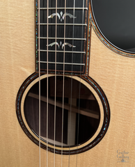 Taylor 912ce-12 fret guitar abalone rosette and trim