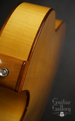 D'Ambrosio archtop guitar down back