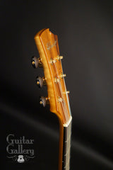 D'Ambrosio archtop guitar bound headstock