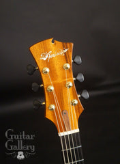 D'Ambrosio archtop guitar headstock