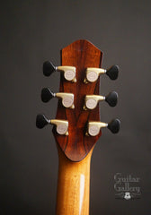 Alberico Madagascar rosewood OM guitar headstock back
