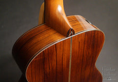 Alberico Madagascar rosewood OM guitar heel