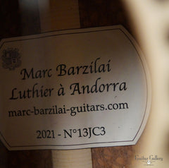 Barzilai JC3 guitar label