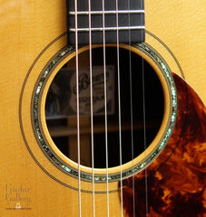 rosette on Bown OM guitar