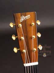 Headstock on Bown OM guitar