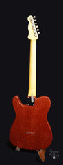 Crook Red Sparkle T-Style Guitar full back view