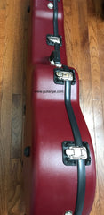 Calton case for Lowden F guitar side view