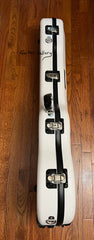 Calton Fender Telecaster White Granite case side