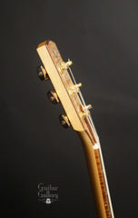 Goodall MP-14 parlor guitar bound headstock