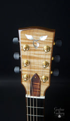 Goodall MP-14 parlor guitar headstock