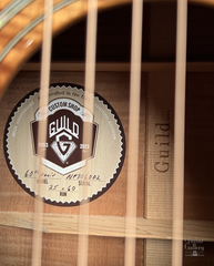 Guild F30K 60th Anniversary Guitar interior label