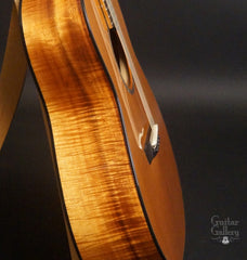 McCollum GA Koa guitar side close up