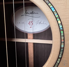 Lowden Batch 45 Guitar or F38-IR-LZ interior signed label