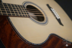 Osthoff OM The TREE Mahogany guitar abalone top trim
