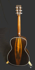 Osthoff 000-12 fret Brazilian Rosewood "45" style guitar full back view