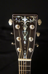 Osthoff 000-12 fret Brazilian Rosewood "45" style guitar abalone inlay on headstock