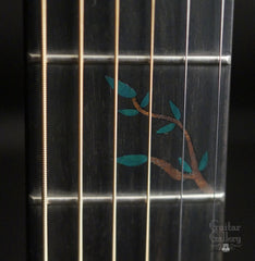 Osthoff OM Tree mahogany guitar inlay detail