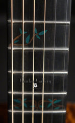 Osthoff OM Tree mahogany guitar fretboard inlay