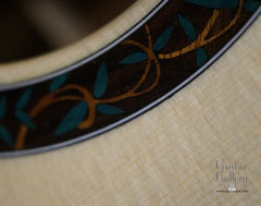 Osthoff OM Tree mahogany guitar inlaid rosette