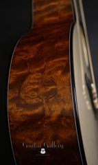 Osthoff OM Tree mahogany guitar side detail